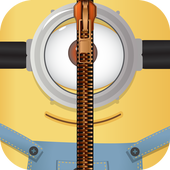 Yellow Zipper Lock Screen