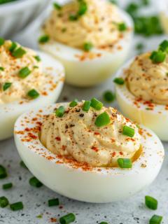 Spicy Tuna Deviled Eggs
