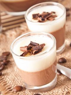 Mocha Cream Chocolate Cups