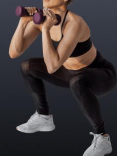 Squat knee raises - Dynamic exercise for the core and lower body