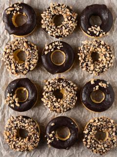 The Best Keto Baked Chocolate Donuts